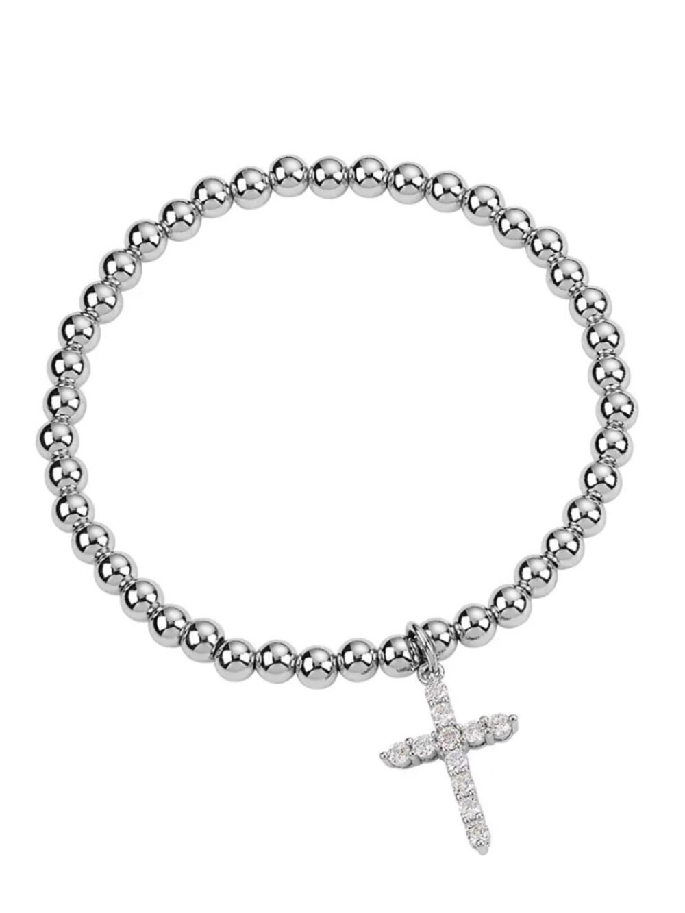 Park Lane "Eden" Bracelet Silver Tone Beaded Cross Charm NWT